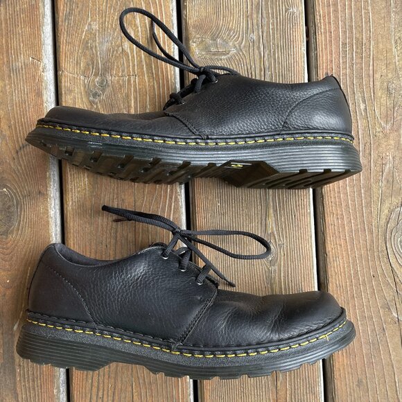 EUC Dr. Martens Black Leather Lace Up Hazeldon in Men's 11 - Picture 3 of 12